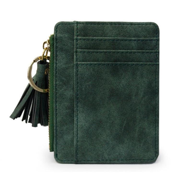 Thin and Light Large-capacity Card Holder Cute Mini Coin Purse(Green)