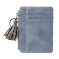 Thin and Light Large-capacity Card Holder Cute Mini Coin Purse(Blue)