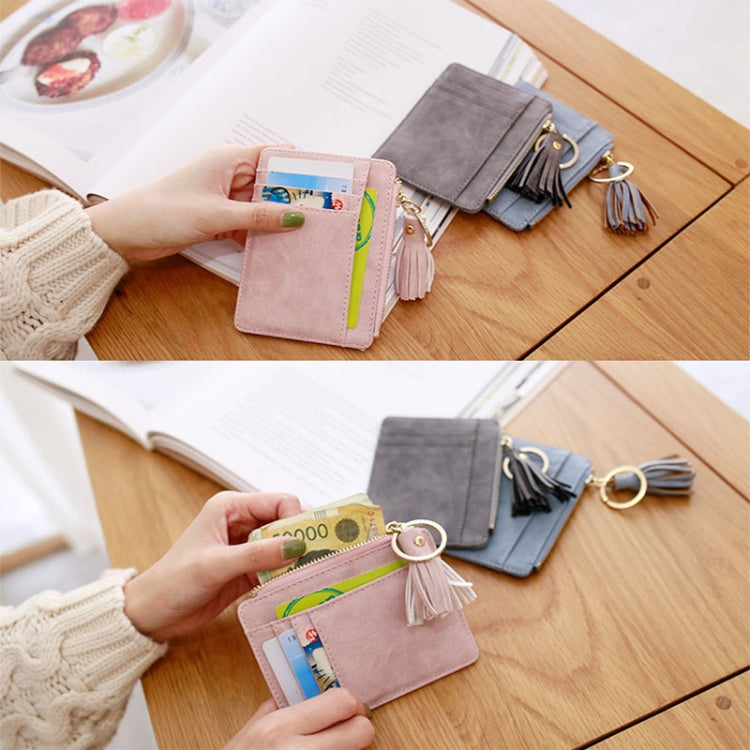 Thin and Light Large-capacity Card Holder Cute Mini Coin Purse(Black)