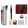 ANENG SL102 12pcs/set Digital Thermostat Household Constant Temperature Soldering Iron Set 60W Internal Heat Welding Tool Kit(US Plug)