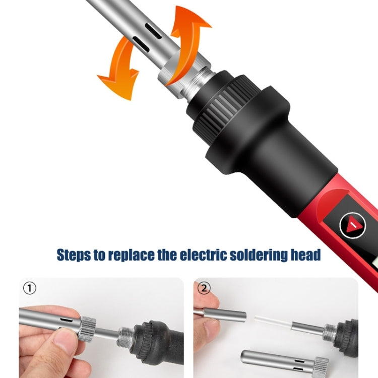 ANENG SL102 12pcs/set Digital Thermostat Household Constant Temperature Soldering Iron Set 60W Internal Heat Welding Tool Kit(US Plug)