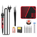 ANENG SL102 12pcs/set Digital Thermostat Household Constant Temperature Soldering Iron Set 60W Internal Heat Welding Tool Kit(EU Plug)
