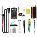 ANENG SL101 16pcs/set Rotary Thermostat Household Constant Temperature Soldering Iron Set 60W Internal Heat Welding Tool Kit(US Plug)