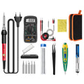 ANENG SL101 16pcs/set Rotary Thermostat Household Constant Temperature Soldering Iron Set 60W Internal Heat Welding Tool Kit(EU Plug)
