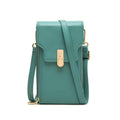 Large-capacity Multi-compartment Single-shoulder Phone Bag Mini Messenger Bag(Green)