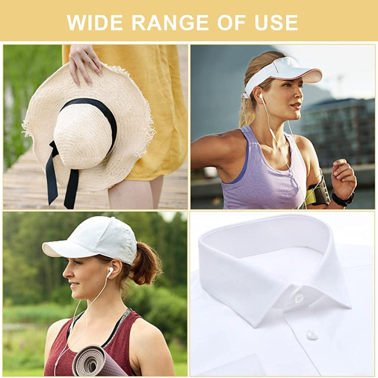 10pcs /Pack Disposable Self-Adhesive Sweat Pads T-Shirt Neck Collar Hat Absorbent Sticker 25cm