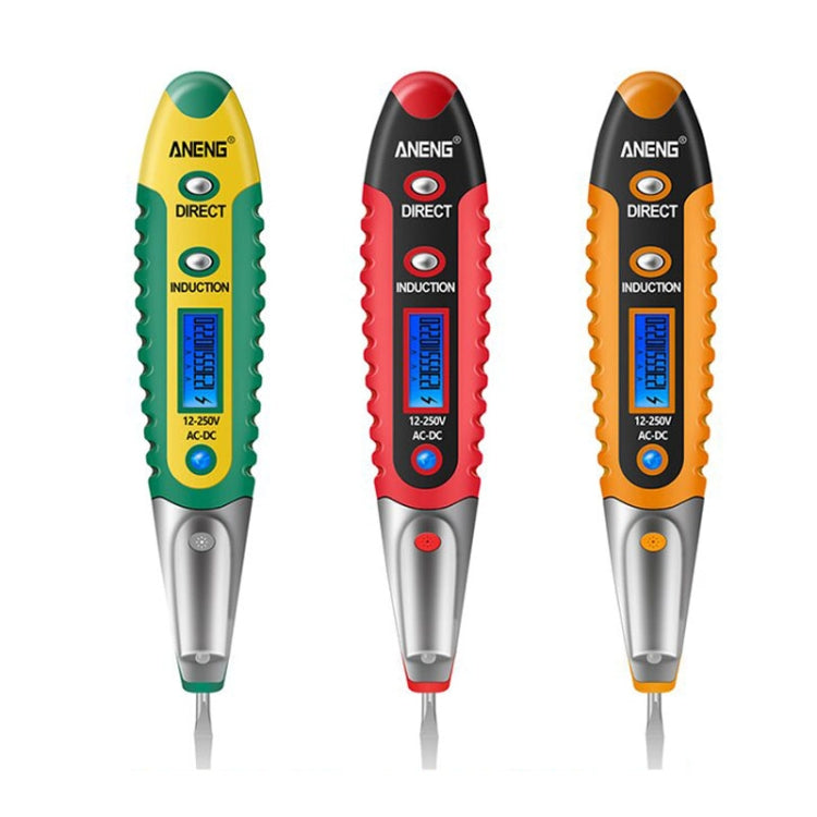 ANENG VD700 2pcs Sound and Light Alarm Non-contact Digital Display Sensor Multi-function Test Pen(Black Yellow)
