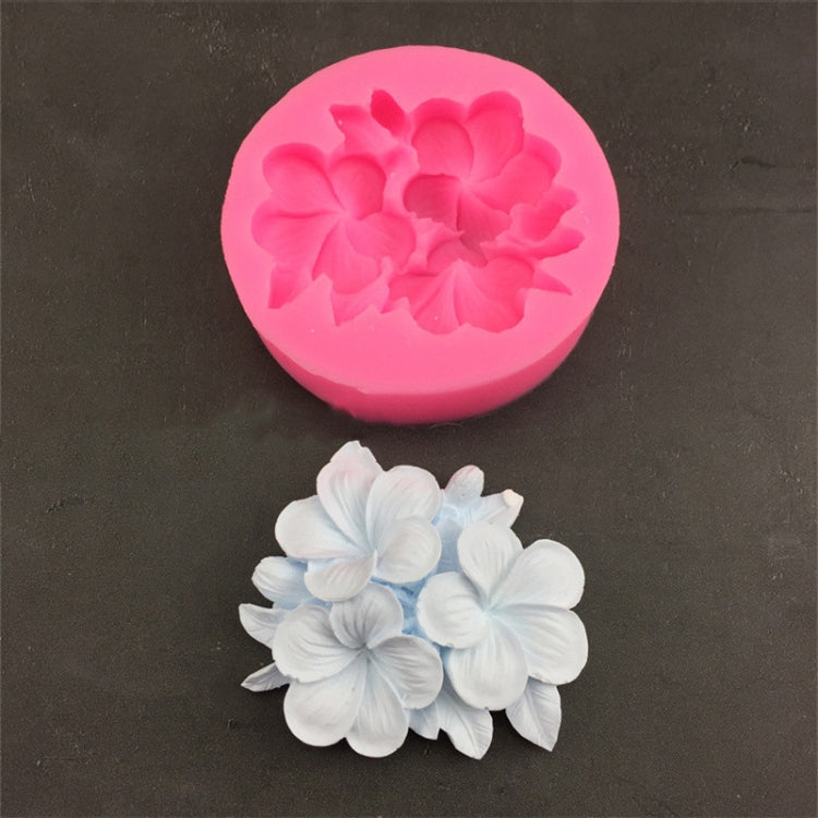 Silicone Handmade Mold Chocolate Epoxy Gypsum Fondant Mold(3 Petals Frangipani)