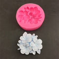 Silicone Handmade Mold Chocolate Epoxy Gypsum Fondant Mold(3 Petals Frangipani)