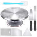 7 In 1 Aluminum Alloy Cake Turntable Piping Tip Set DIY Baking Tools