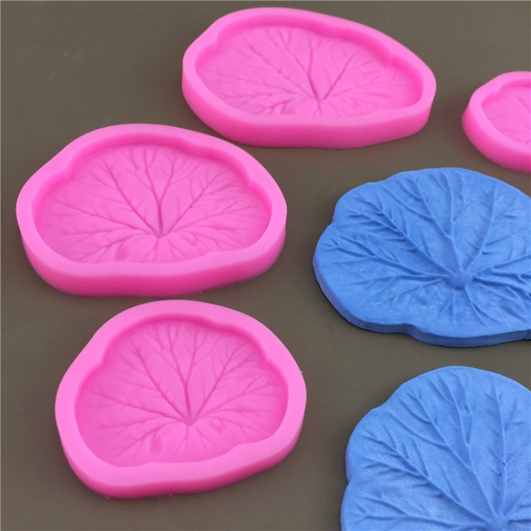 3pcs Lotus Leaf Silicone Epoxy Fondant Decoration Mold, Size: Large