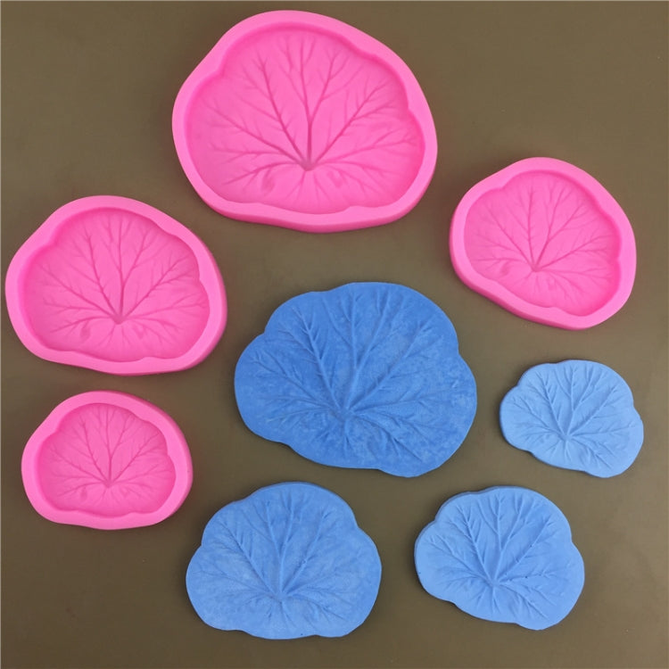 3pcs Lotus Leaf Silicone Epoxy Fondant Decoration Mold, Size: Large
