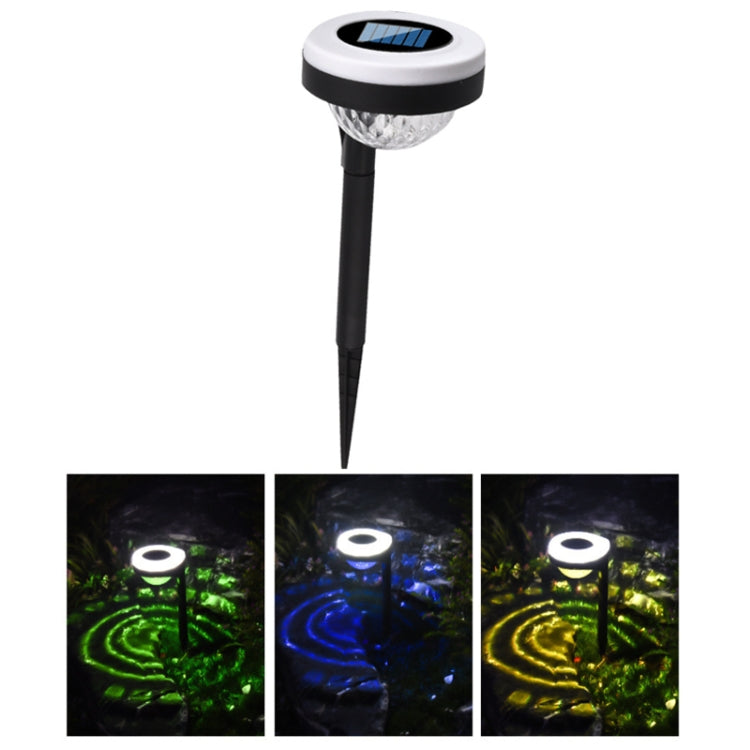 Outdoor Solar LED Dual Light Source Ground Plug Light, Model: JG04801 Color Light