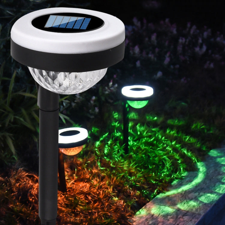 Outdoor Solar LED Dual Light Source Ground Plug Light, Model: JG04801 Color Light
