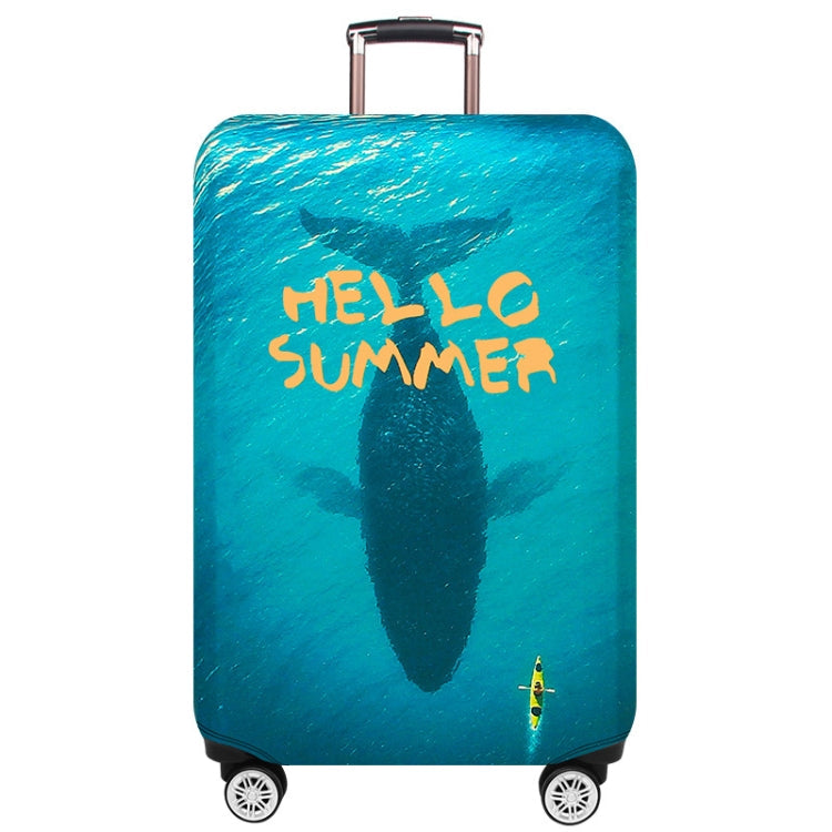 Wear-resistant Trolley Luggage Dustproof Protective Cover, Size: L(Deep Sea Whale)
