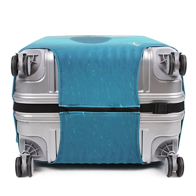 Wear-resistant Trolley Luggage Dustproof Protective Cover, Size: L(Deep Sea Whale)