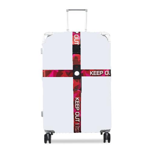 Luggage Cross Customs Lock Binding Strap, Color: Keep Out Red (Ordinary)