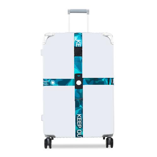 Luggage Cross Customs Lock Binding Strap, Color: Keep Out Blue (Ordinary)