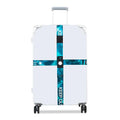 Luggage Cross Customs Lock Binding Strap, Color: Keep Out Blue (Ordinary)