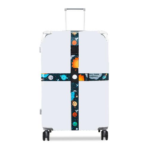 Luggage Cross Customs Lock Binding Strap, Color: Cartoon Planet (Ordinary)