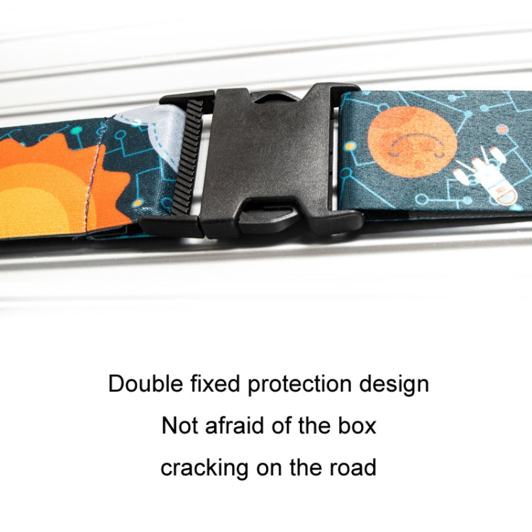 Luggage Cross Customs Lock Binding Strap, Color: Keep Out Blue (Ordinary)