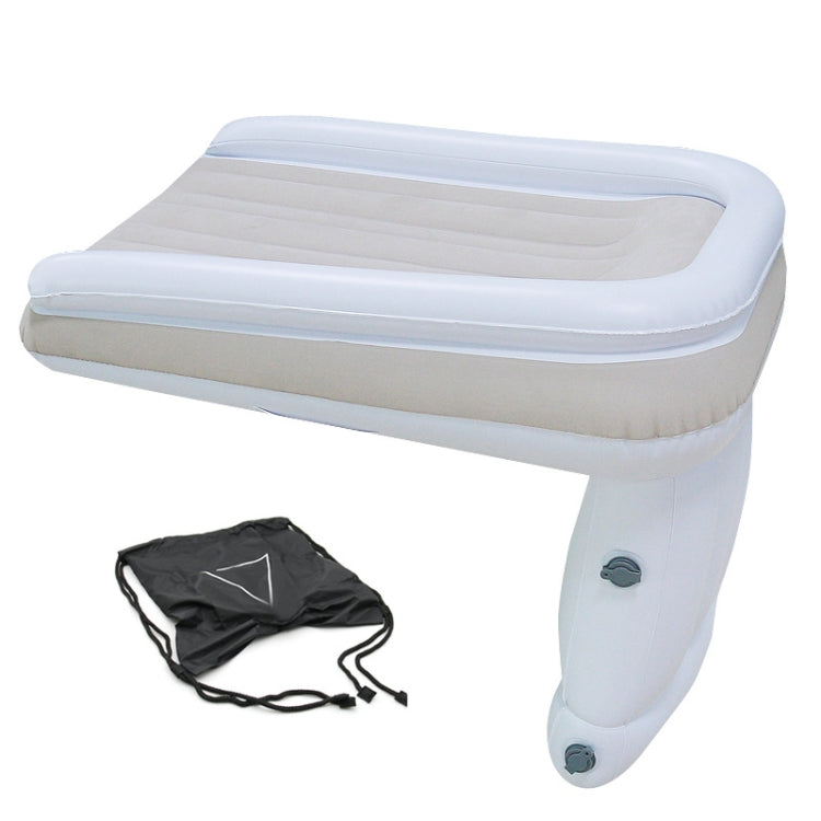 Outdoor Travel Baby Inflatable Bed Children Car Rear Folding Bed Aircraft Inflatable Mattress, Color: Gray+Storage Bag