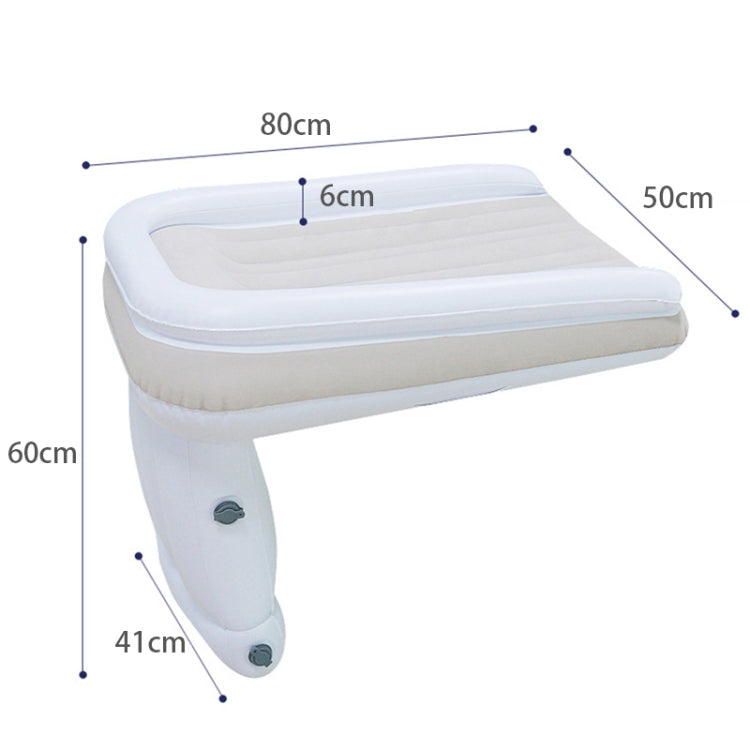 Outdoor Travel Baby Inflatable Bed Children Car Rear Folding Bed Aircraft Inflatable Mattress, Color: Gray+Storage Bag