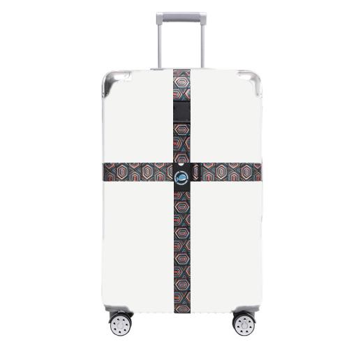 Cross Luggage Strap Without Combination Lock(Geometric Maze)