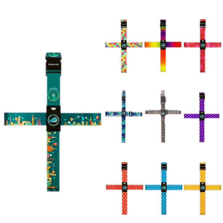 Cross Luggage Strap Without Combination Lock(Deep Sea Coral)