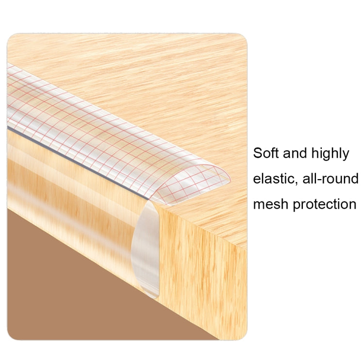 PVC Household Transparent Anti-collision Strip Furniture Soft Edge Protector, Specification: 2 cm x 1 m
