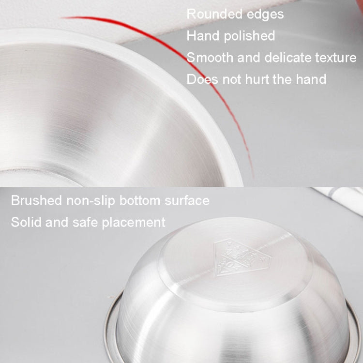 18cm 304 Stainless Steel Basin Home Multifunctional Soup Bow