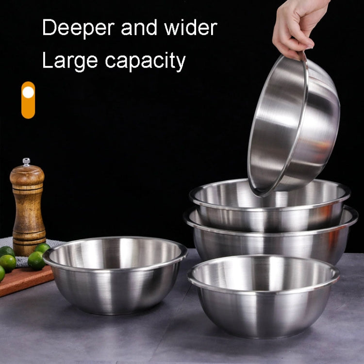22cm 304 Stainless Steel Basin Home Multifunctional Soup Bow