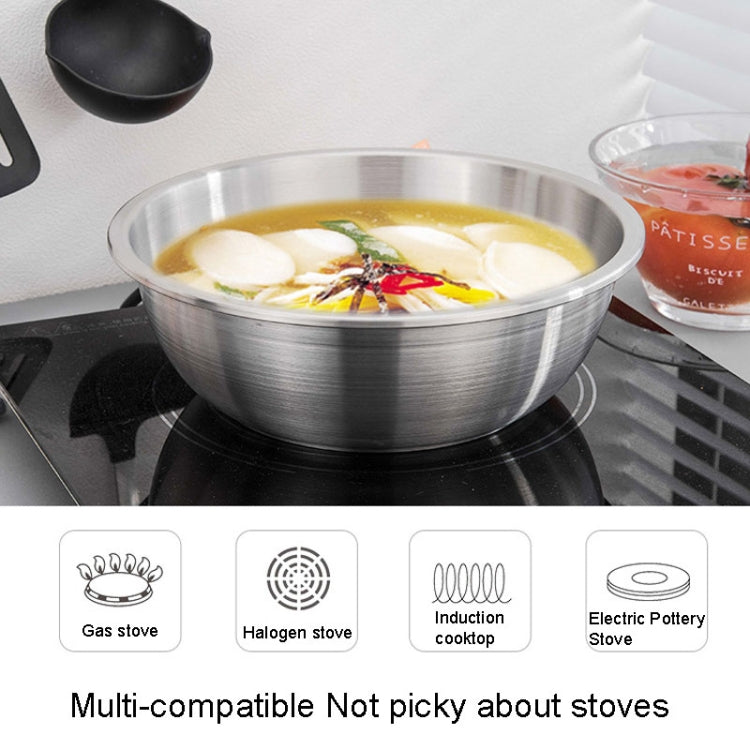 20cm 304 Stainless Steel Basin Home Multifunctional Soup Bow
