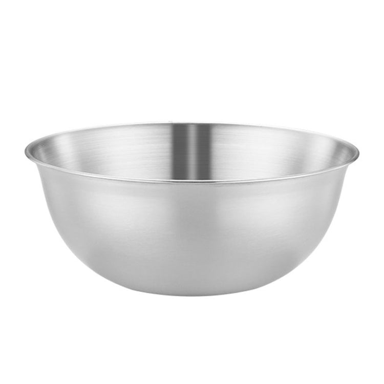 22cm 304 Stainless Steel Cooking Basin With Scale Thickening Mixing Basin Salad Bowl