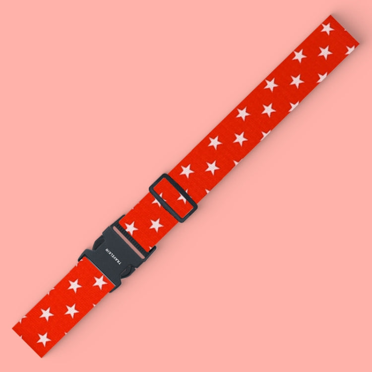 Luggage Fixed Anti-Mis-Opening Packing Strap, Color: Red Star