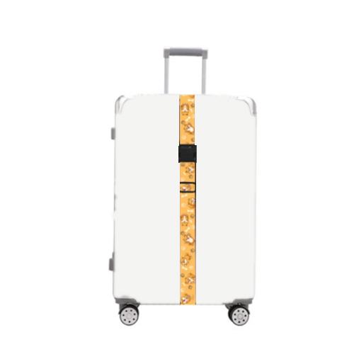 Luggage Fixed Anti-Mis-Opening Packing Strap, Color: Yellow Shiba Inu