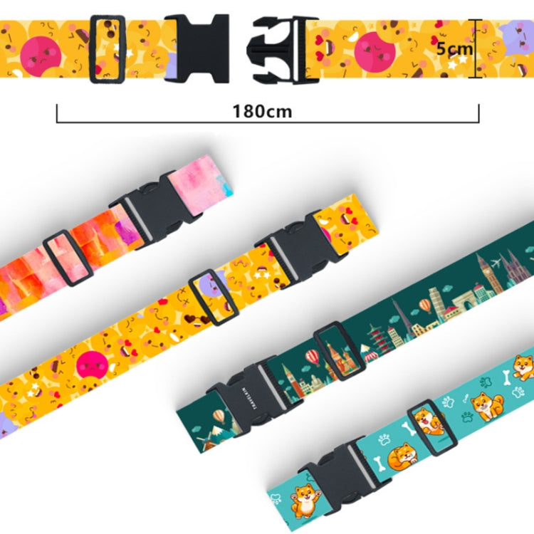 Luggage Fixed Anti-Mis-Opening Packing Strap, Color: Magic Color