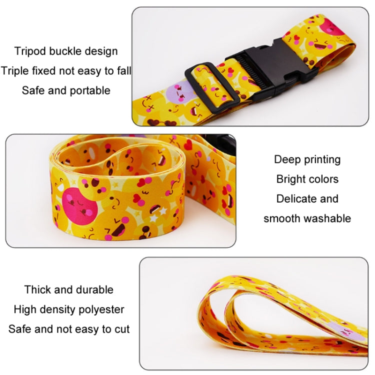 Luggage Fixed Anti-Mis-Opening Packing Strap, Color: Blue Shiba Inu