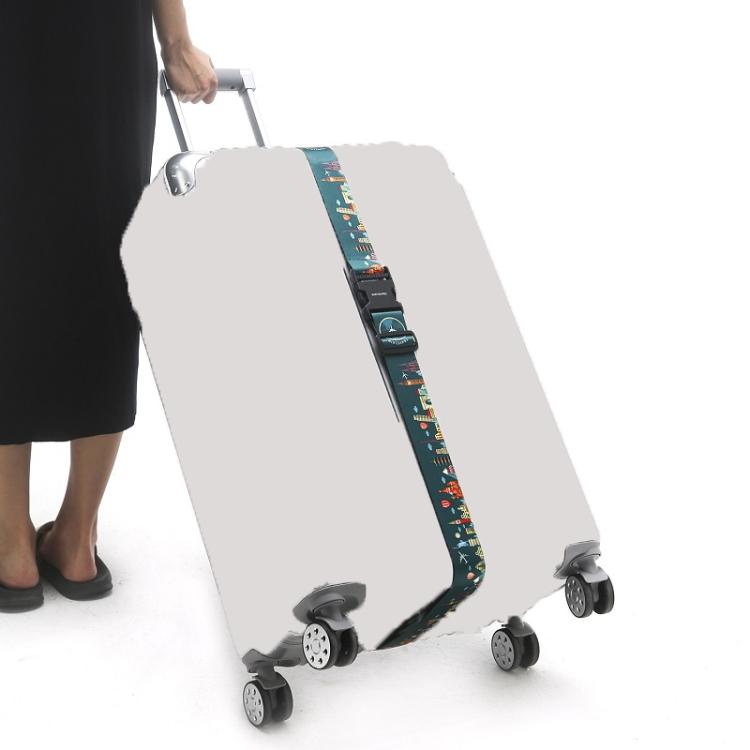 Luggage Fixed Anti-Mis-Opening Packing Strap, Color: Rainbow