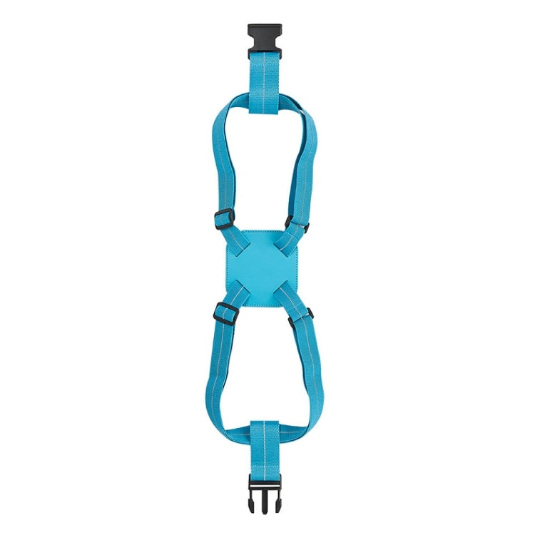 Backpack Luggage Binding Elastic Elastic Straps(Lake Blue)