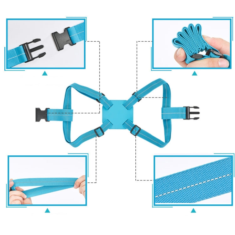 Backpack Luggage Binding Elastic Elastic Straps(Lake Blue)