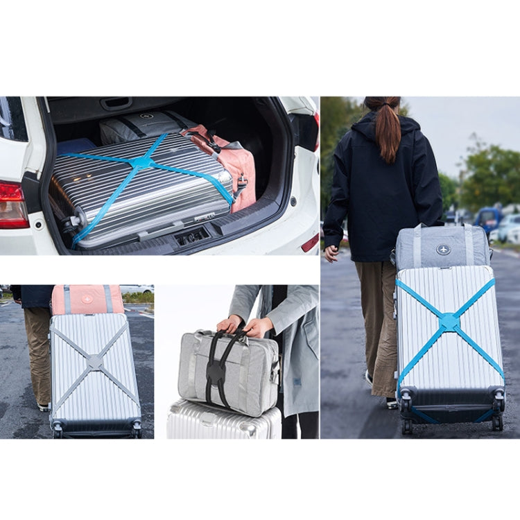 Backpack Luggage Binding Elastic Elastic Straps(Black)