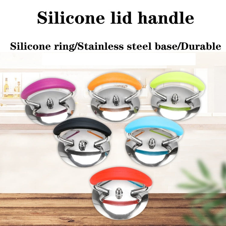 Universal Silicon Pot Lid Handle Kitchenware Accessories, Style: Blue Silicon Ring
