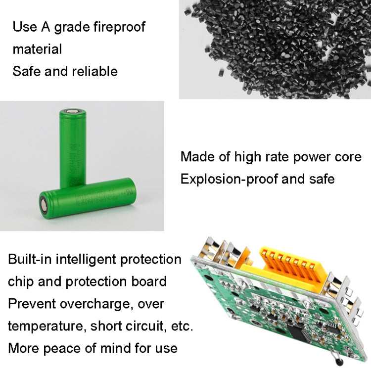 18V Hand Drill Lithium Battery Electric Tool Battery Pack For Makit BL1850 / BL1830 / BL1835 / LXT400 / 194204-5, Capacity: 6000mAh