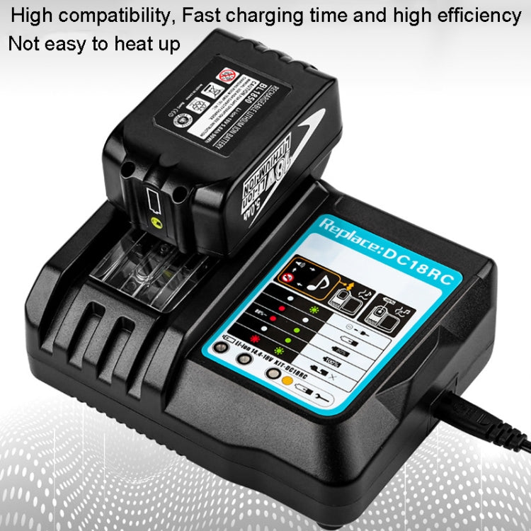 For Makit DC18RA / DC18RC 14.4V-18V Cordless Power Tool Battery Charger(US Plug)