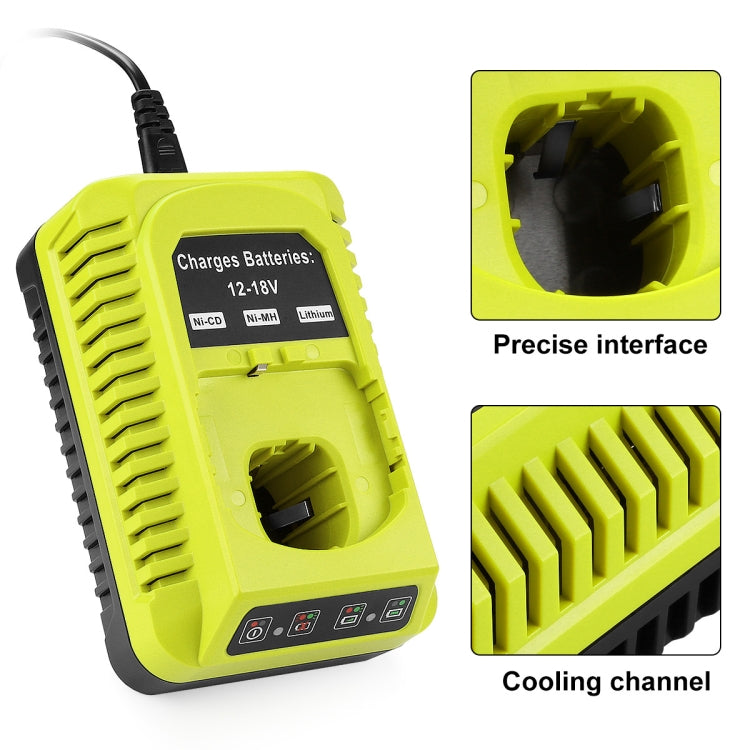 For RYOBI P117 / P108 12-18V Universal Battery Charger(US Plug)