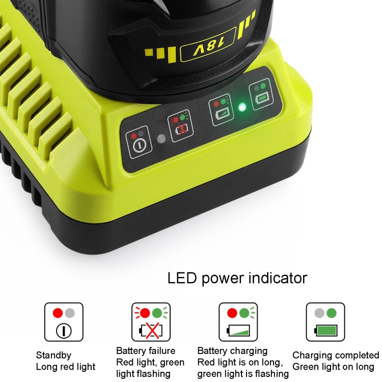 For RYOBI P117 / P108 12-18V Universal Battery Charger(UK Plug)