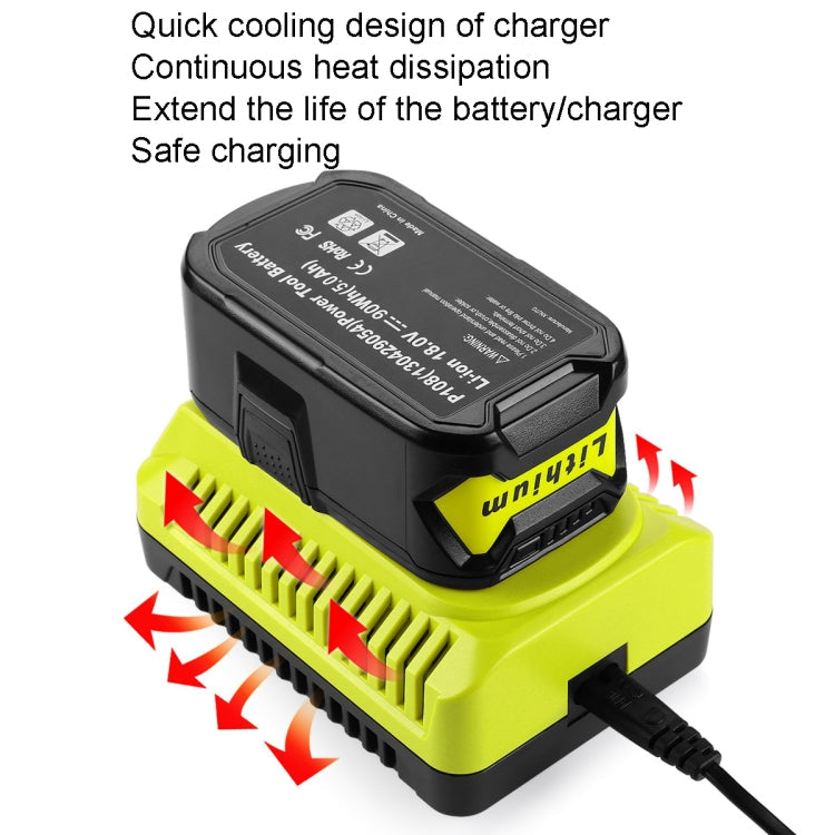 For RYOBI P117 / P108 12-18V Universal Battery Charger(UK Plug)