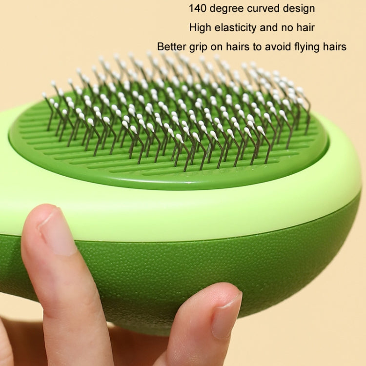 Cat Pet Fleece Needle Comb Cleaning Supplies(Lemon Yellow)