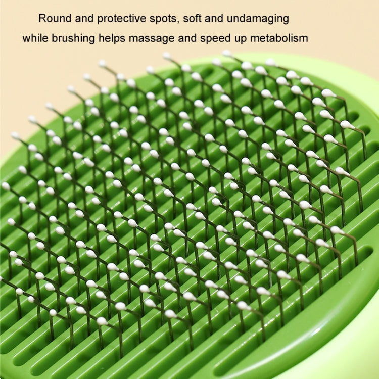 Cat Pet Fleece Needle Comb Cleaning Supplies(Lemon Yellow)